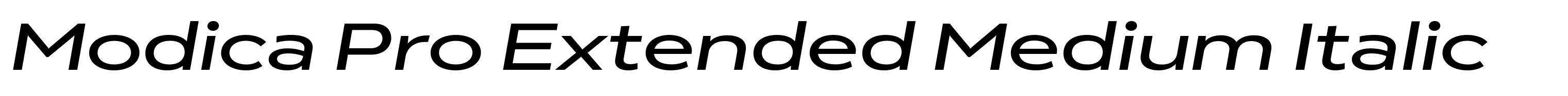 Modica Pro Extended Medium Italic